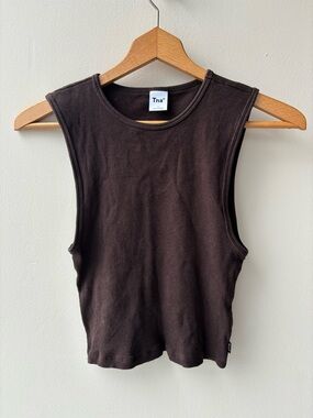 TNA Fargo Ribbed Sleeveless Tank Top